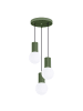 Nice Lamps Pendelleuchte ORBITAL 3 olive H 125 cm