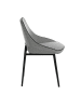 Angel Cerdá Stuhl 4082 in Schwarz/Grau – (B)52 x (H)80 x (T)56 cm