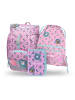 BAAGL 3-tlg. Set: Schulrucksack Airy in Blau Minecraft Panda