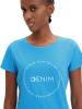 TOM TAILOR Denim T-Shirt ROUND LOGO in Blau