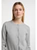 DreiMaster Klassik Damen Strickjacke in Grau Melange