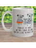 Mr. & Mrs. Panda Kaffeebecher Koala Familie mit Spruch in Grau Pastell