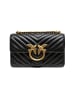 Pinko Schwarz Leder Love Ein Mini Schulter Tasche
