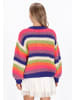 IZIA Sweater in blue multicolor