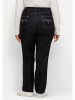 sheego Gerade Jeans in black Denim