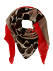 Betty Barclay Tuch mit Aufdruck in Taupe/Rot
