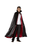 tectake Kinderkostüm Edler Vampirumhang Zweifarbiger Umhang in edlem Look, schwarz/rot