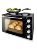 Emerio MO-125236.4 Mini-Backofen mit eingebauter Doppel-Kochplatte 32 Liter