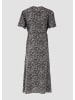 QS Kleid lang in Mehrfarbig-schwarz