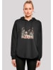 F4NT4STIC Oversized Hoodie Ente Ostereier Blumen Küken in schwarz