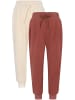 Minymo Kinder Sweat Pants "Basic Sweat Pants (2-pack)" in Braun