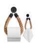 HENNEZ Toilettenpapier-Halter Rope Stick 4,5  Braun
