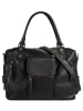 Forty degrees Shopper echt Leder in schwarz