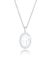 Elli Halskette 925 Sterling Silber Kreuz in Silber