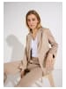 More & More leicht taillierter Business-Blazer in beige