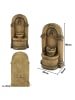 ABRIHOME Gartenbrunnen in Steinoptik mit Bogen LED 50x32x90 cm