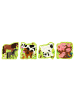 Ravensburger Ravensburger Puzzle 4 + 6 + 8 + 10 Teile Bauernhoftiere in bunt