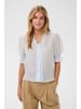 SAINT TROPEZ Kurzarm-Bluse KristelSZ Gerade Passform in Skyway