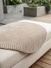 KADIMA DESIGN Kurzflorteppich Skandi 3D-Bögen Waschbar Wohnzimmer in Beige