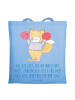Mr. & Mrs. Panda Tote Bag Sportliche Wettkämpfe Erfolg mit Spruch in Sky Blue
