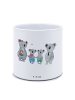 Mr. & Mrs. Panda Blumentopf Koala Familie zwei ohne Spruch in Weiß