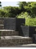 Beliani Outdoor Blumentopf MYRA in Schwarz - (W) 80 x (H) 38 x (L) 37 cm