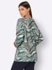 creation L 3/4-Arm-Shirt in jade-graphit-bedruckt