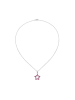 Rafaela Donata Kette Stern aus Sterling Silber mit Rubin in silber