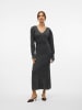 Vero Moda Strickkleid in Dark Grey Melange