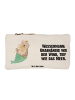 Mr. & Mrs. Panda Schminktasche Wassermann Astrologie mit Spruch in Weiß