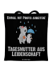 Mr. & Mrs. Panda Tasche Tagesmutter Leidenschaft mit Spruch in Schwarz