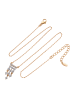 faina Women Necklace in Rose Gold White