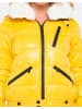 Cipo & Baxx Winterjacke mit Kunstfellkragen in YELLOW