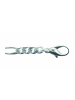 Adeliás Damen 925 Silber Figaro Halskette 55 cm Ø 5,1 mm in silber