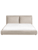 Beliani Wasserbett BAJONNA in Beige/Schwarz - (W) 200 x (H) 94 x (L) 235 cm