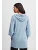 b. young BYMMPIMBAH HOODIE - KNIT Regular fit in Blue Bell Melange