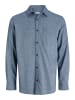 Jack & Jones Hemd mit Rundhalsausschnitt aus Baumwolle in Blau