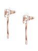 Lulu & Jane Ohrstecker Kreis aus Messing mit Zirkonia in roségold