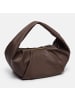 Les Visionnaires Greta Essential Schultertasche Leder 43 cm in chocolate