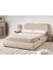 Beliani Doppelbett BLAGNAC in Beige/Braun - (W) 156 x (H) 98 x (L) 228 cm