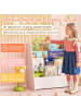 COSTWAY Kinderregal 4 Fächer Bücherregal in Weiß