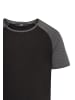 Humy T-Shirt 2er Set mit Raglanärmeln im Colorblock Design in Schwarz