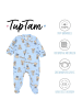 TupTam 3er- Set Strampler in blau/weiß