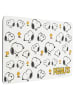 Snoopy Peanuts Snoopy Brettchen Allover Schneidebrettchen in weiß