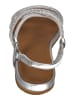 fitflop Sandaletten GRACIE CRYSTAL STRAPPY BACK-STRAP SANDALS in silberfarben