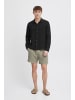 !SOLID Langarmhemd SDIain LS 21108198 sommerliches Langarmhemd aus Musselin in Schwarz