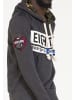 PLUS EIGHTEEN Herren Kapuzenpullover in Schwarz Melange