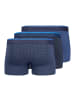 Skiny Boxershort 3er Pack in Blau/Dunkelblau