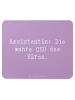 Mr. & Mrs. Panda Mauspad Spruch Assistentin Königin mit Spruch in Lavendeltraum
