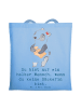 Mr. & Mrs. Panda Tote Bag Bäckerin Herz mit Spruch in Sky Blue